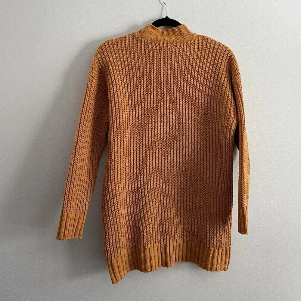 Arizona Jean Co Women S Venetian Gold Chenille Mock Neck Tunic Sweater NWT